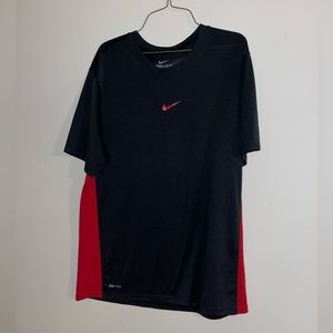 Nike Dri-Fit Legend T-Shirt, Men's Athletic Training Tee Black/Red